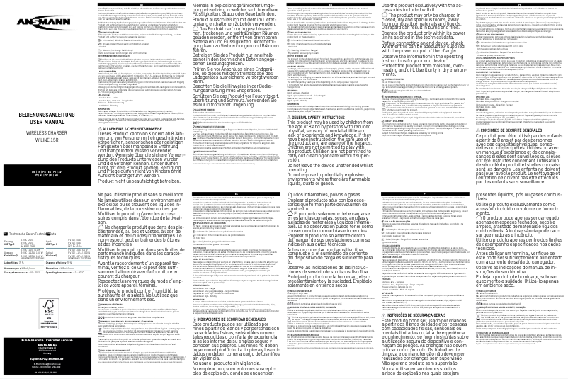 Image de la première page du manuel de l'appareil WiLine 15R