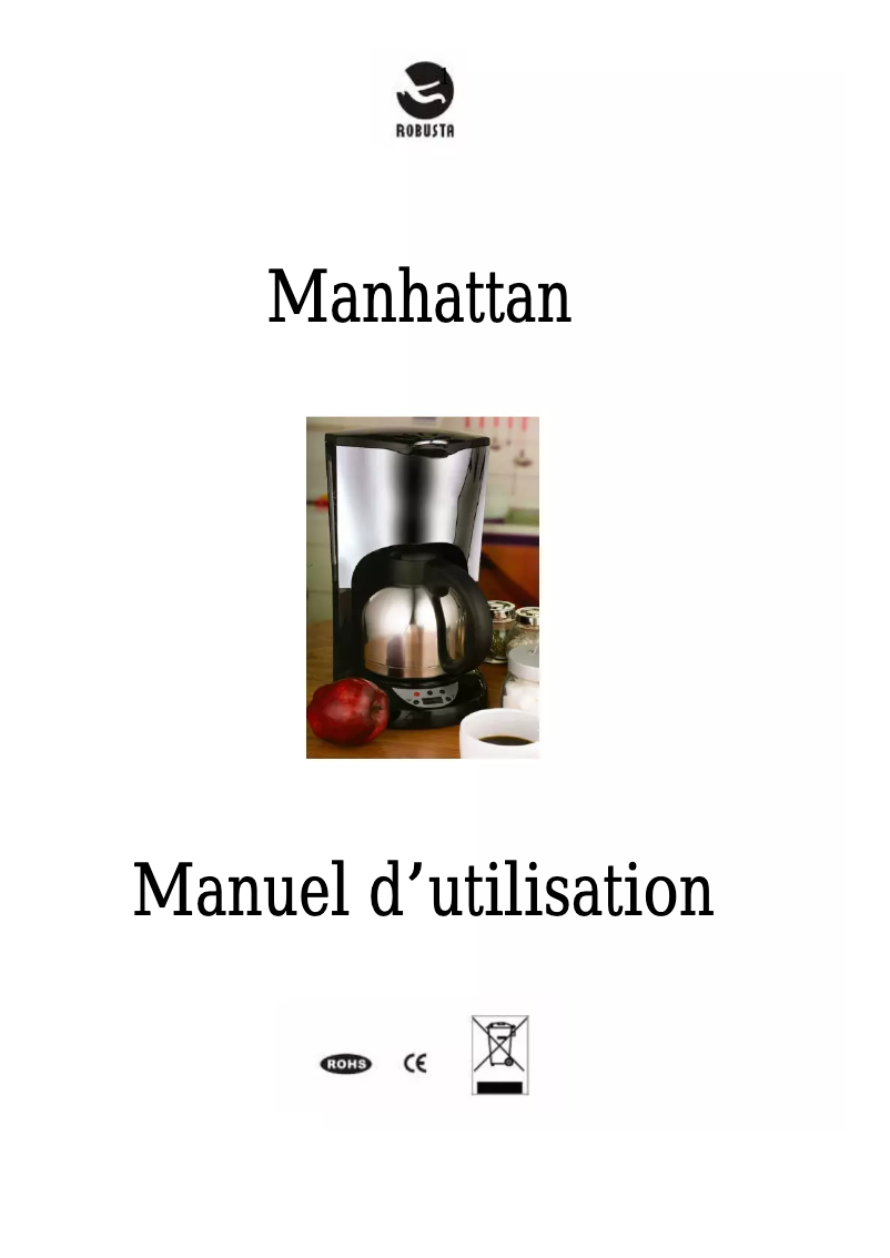 Page 1 de la notice Manuel utilisateur Robusta Manhattan