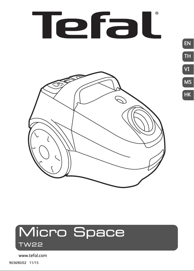 Page n°1 - Manuel utilisateur Tefal Micro Space TW2241AH
