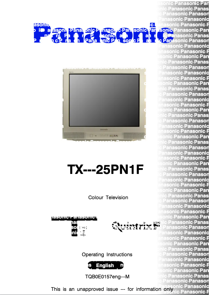 Imagen de la primera página del manual del dispositivo TX-25PN1F
