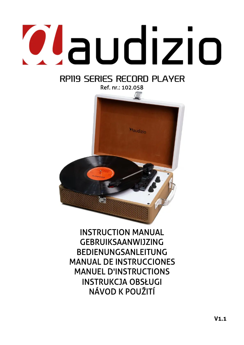 Page n°1 - Manuel utilisateur Audizio RP119