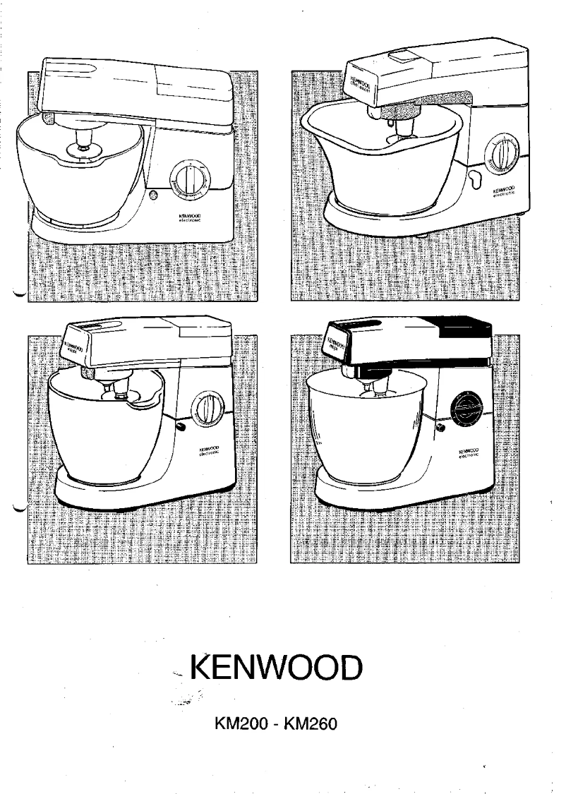 Page n°1 - Manuel utilisateur Kenwood KM250