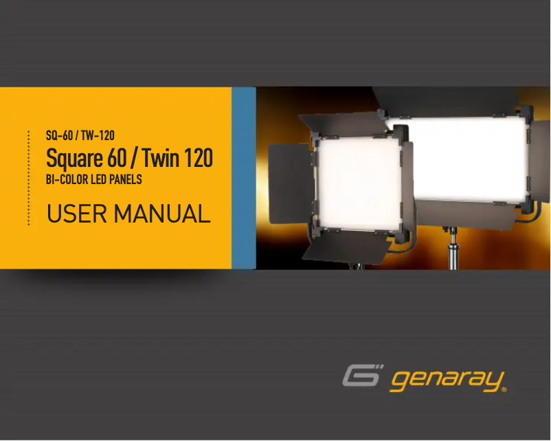 Page 1 de la notice Manuel utilisateur Genaray TW-120