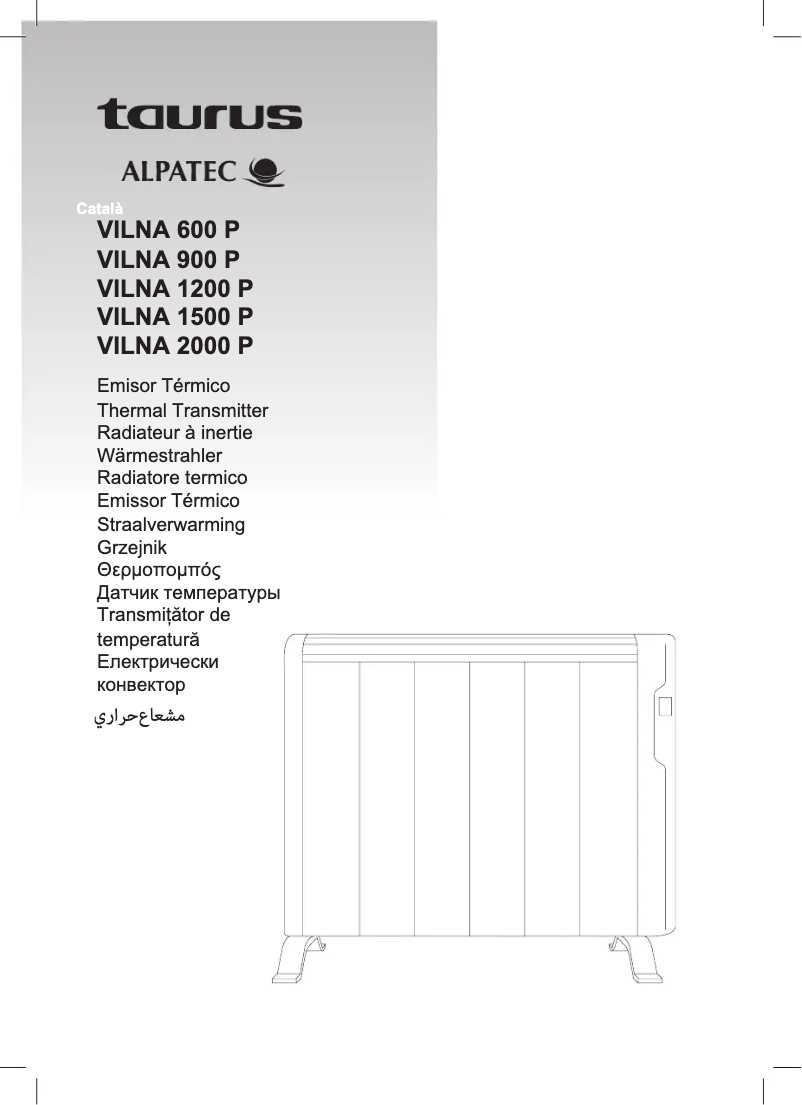 Page 1 of the manual User Manual Taurus Vilna 2000 P