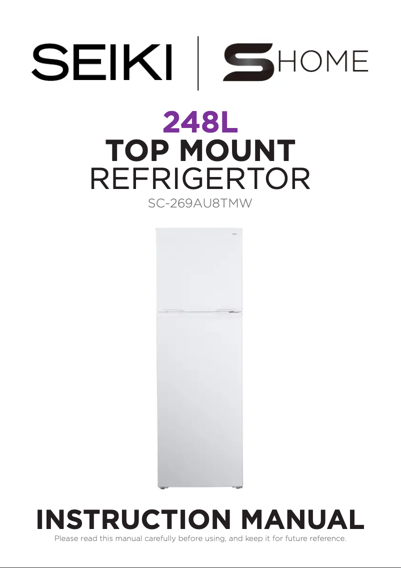 Page 1 de la notice Manuel utilisateur Seiki SC-268AU8TM