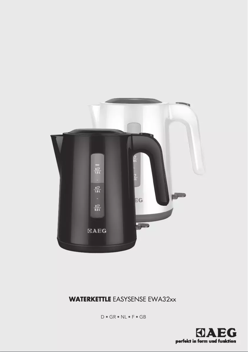 Page 1 de la notice Manuel utilisateur AEG EWA3230