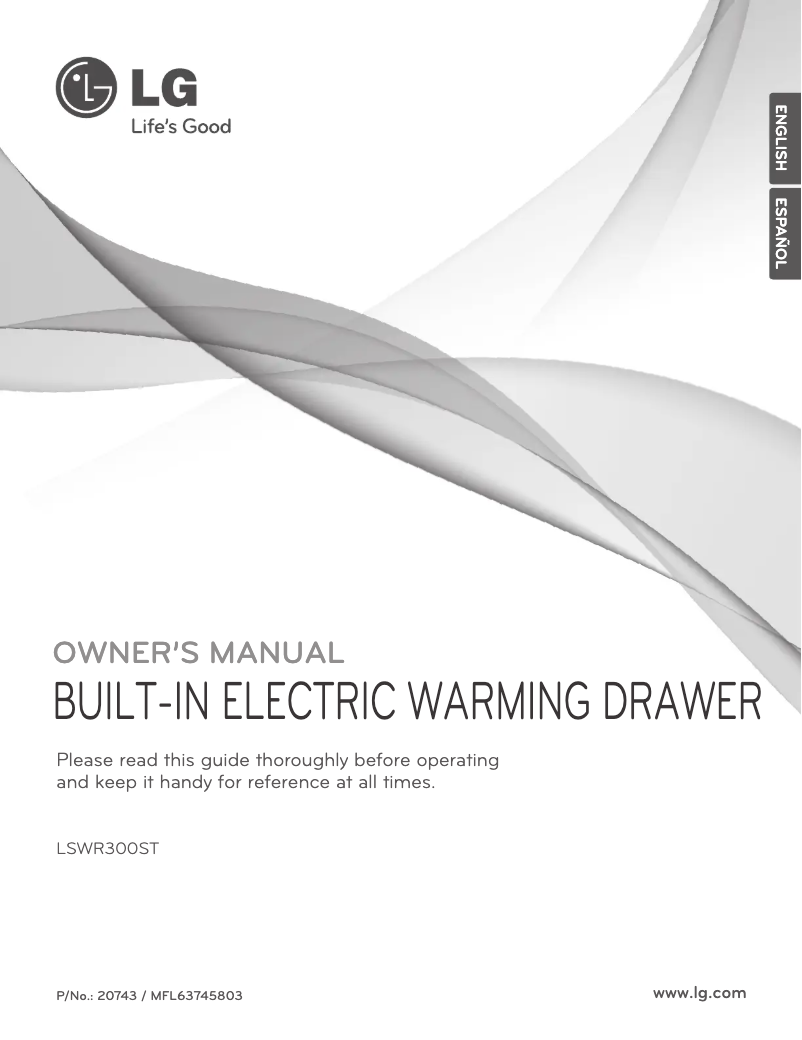 Page n°1 - Manuel utilisateur LG LSWR300ST