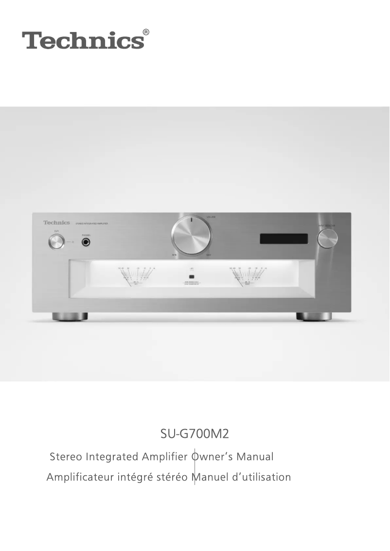 Page n°1 - Manuel utilisateur Technics SU-G700M2
