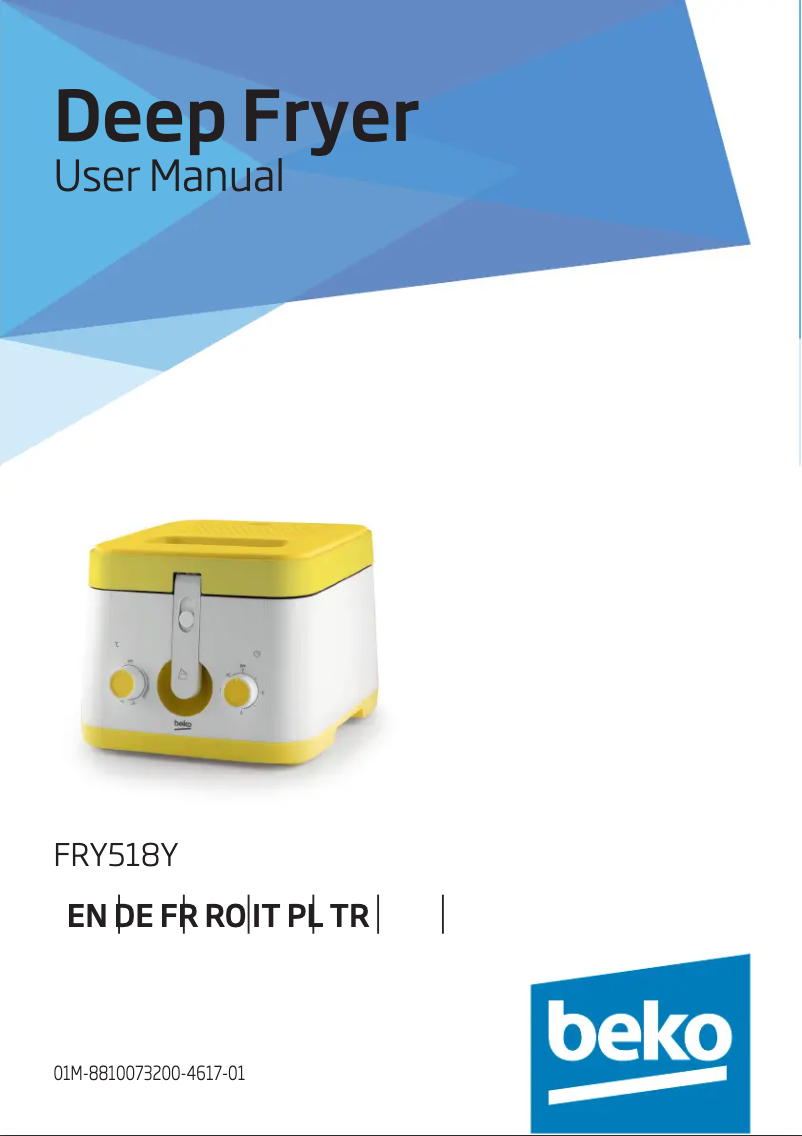 Page 1 de la notice Manuel utilisateur Beko FRY518Y