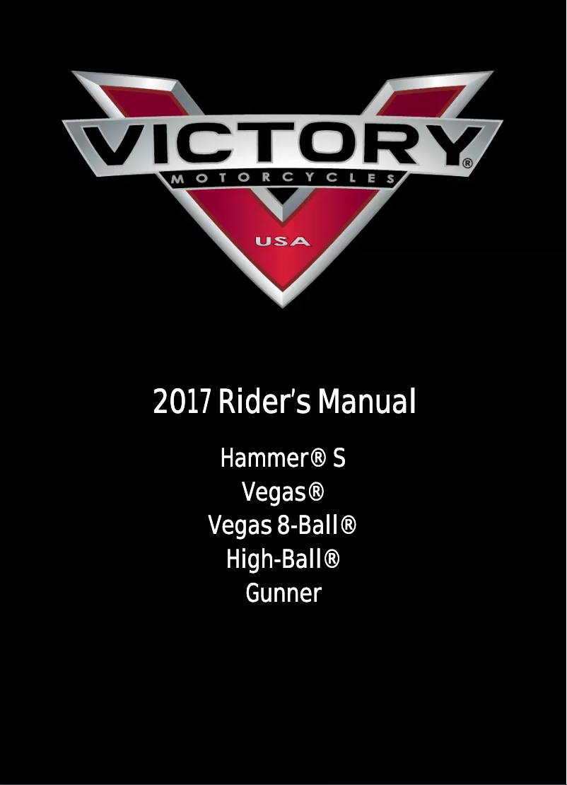 Page n°1 - Manuel utilisateur Victory High-Ball (2017)