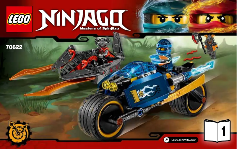 Page 1 de la notice Manuel utilisateur Lego Ninjago 70622