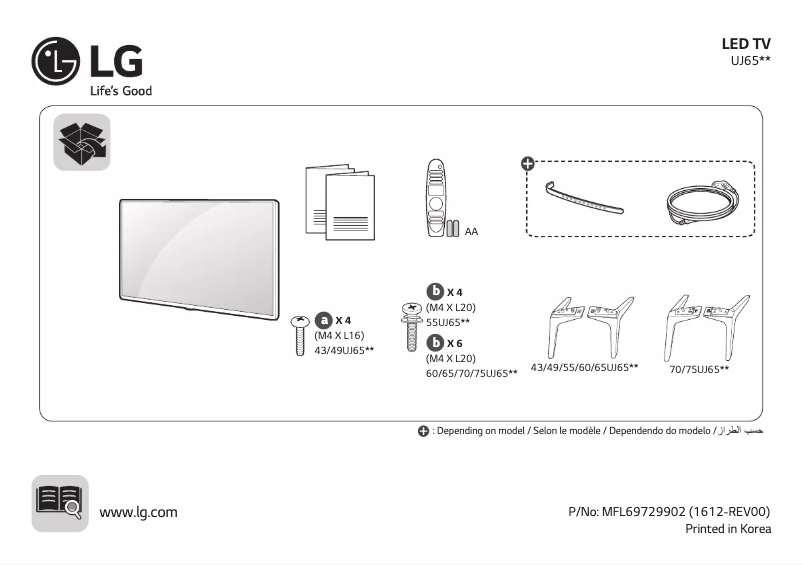 Página 1 del manual Manual de usuario LG 43UJ651V