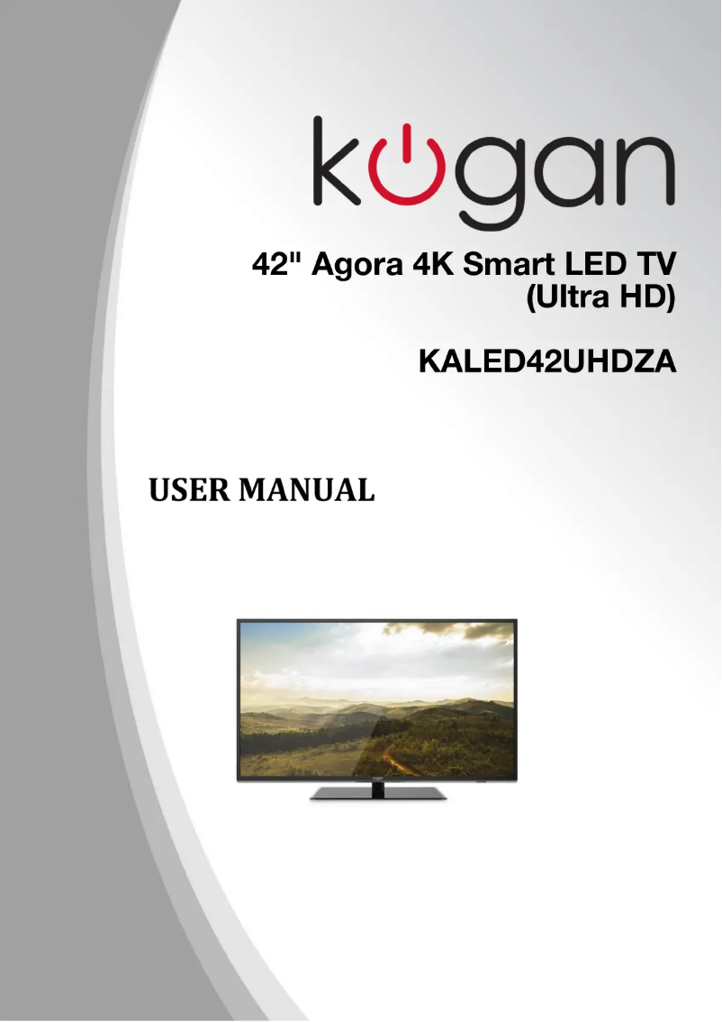 Page 1 de la notice Manuel utilisateur Kogan KALED42UHDZA