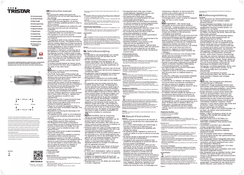 Page 1 de la notice Manuel utilisateur TriStar KA-5010