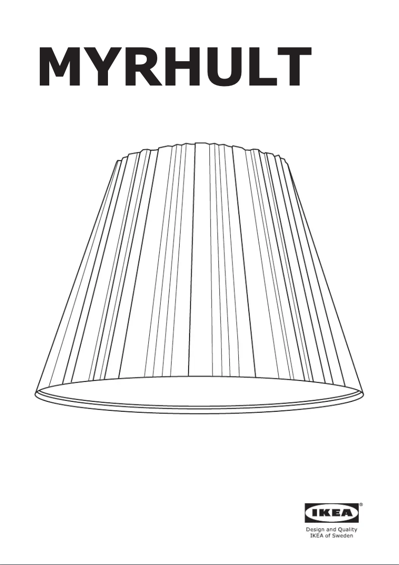 Página 1 del manual Manual de usuario Ikea MYRHULT 304.054.57