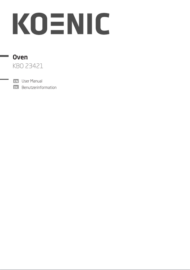 Image de la première page du manuel de l'appareil KBC 23421