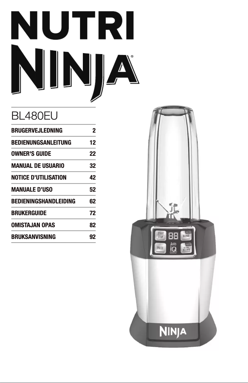 Page n°1 - Manuel utilisateur Ninja BL 480 Auto-IQ