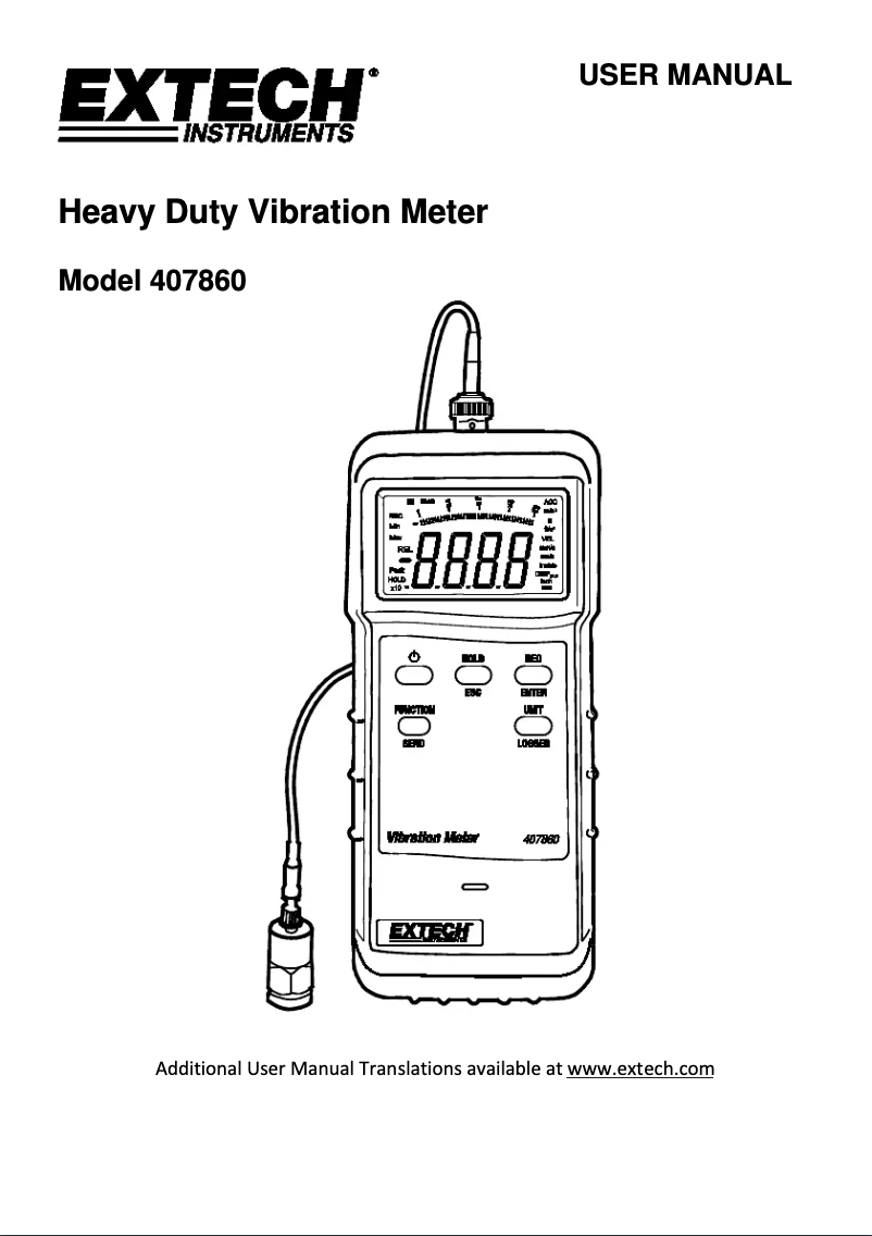 Image de la première page du manuel de l'appareil 407860