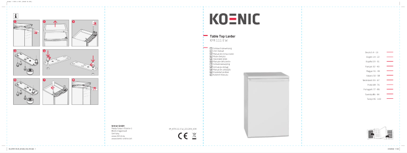 Image de la première page du manuel de l'appareil KFR 111 E W