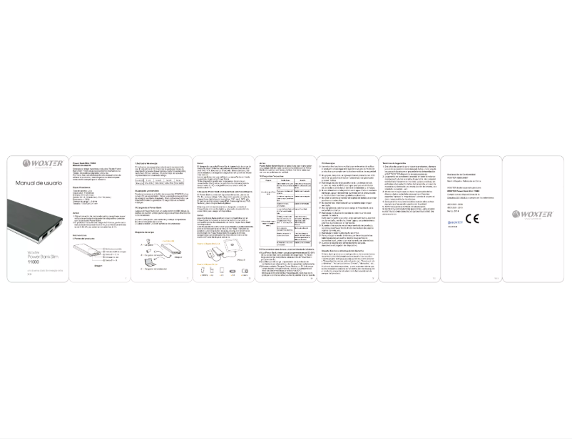 Page n°1 - Manuel utilisateur Woxter Slim 11000