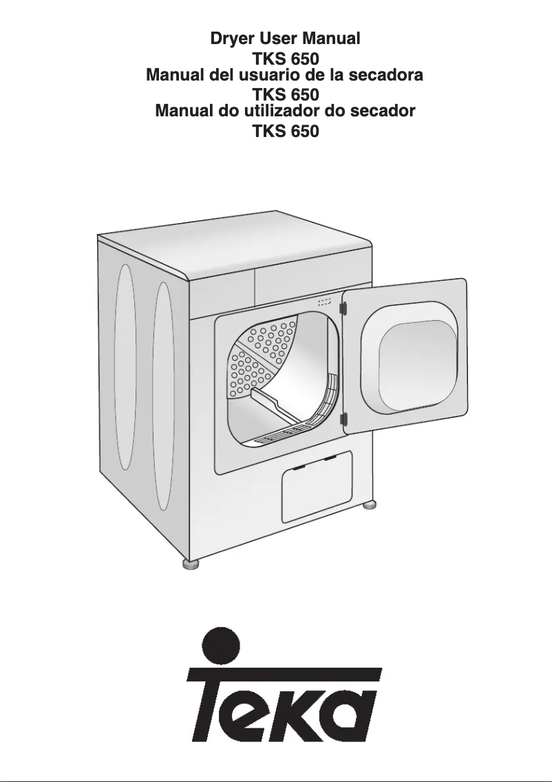 Page n°1 - Manuel utilisateur Teka TKS 650