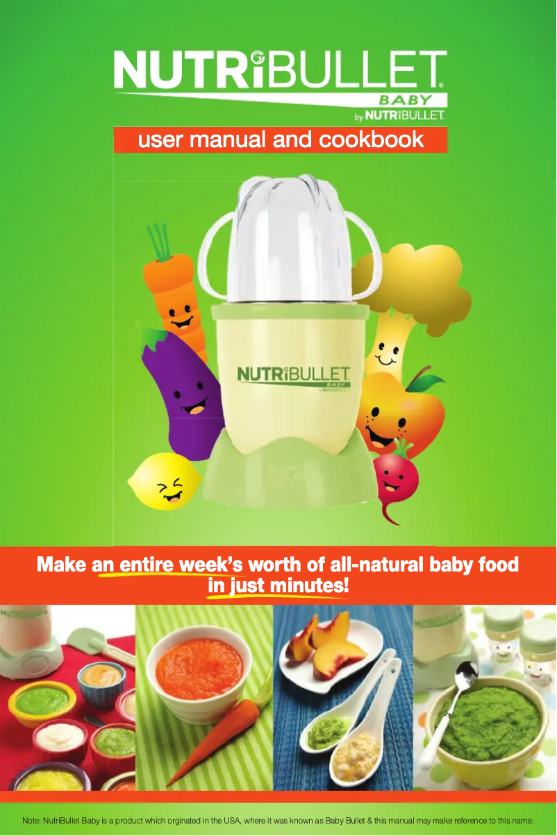 Page n°1 - Manuel utilisateur NutriBullet Baby