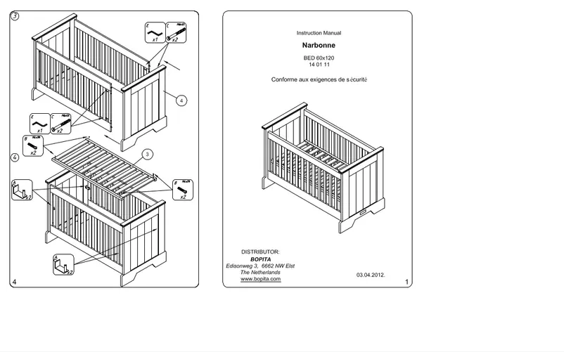 Page 1 de la notice Manuel utilisateur Bopita Narbonne