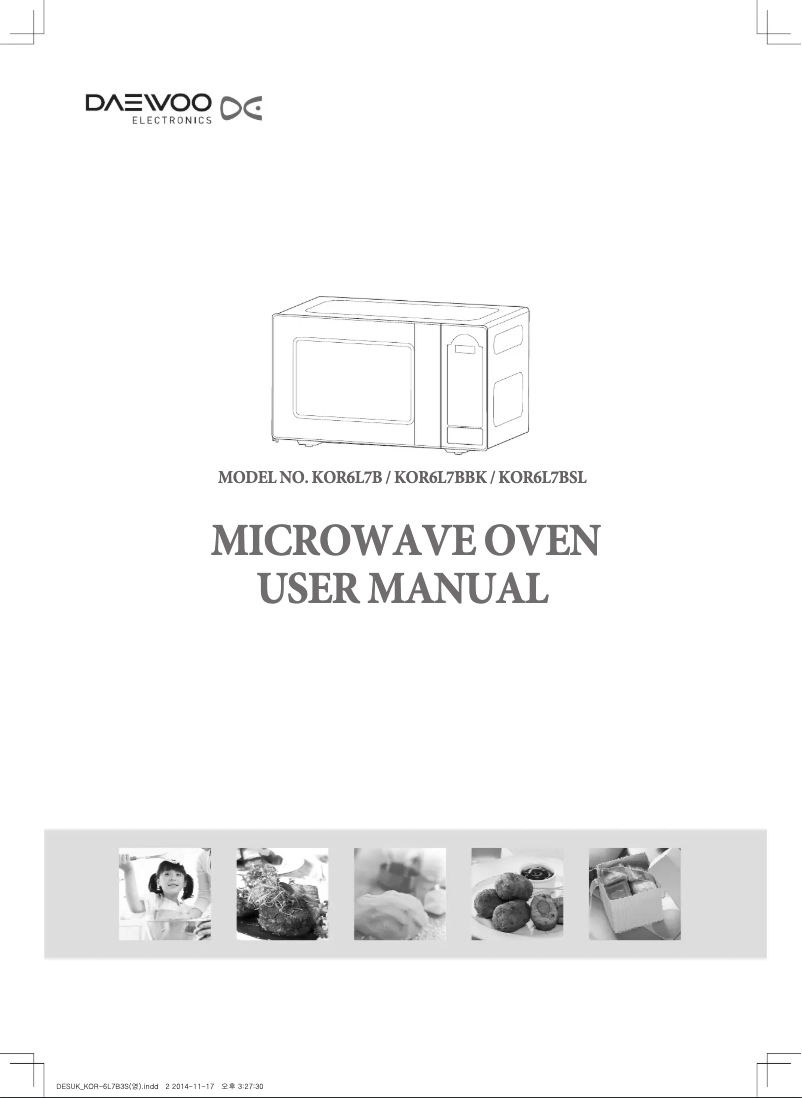 Página 1 del manual Manual de usuario Daewoo KOR-6L7BSL