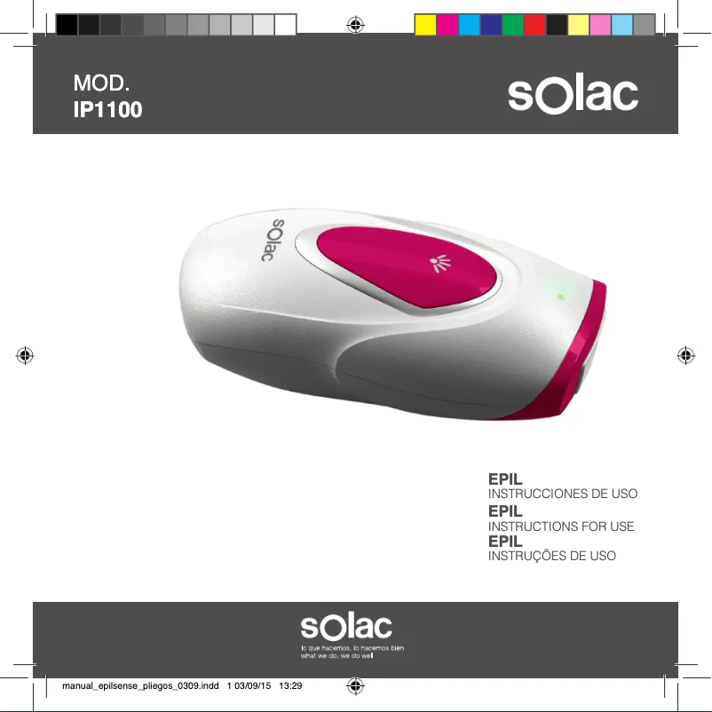 Image de la première page du manuel de l'appareil IP1100