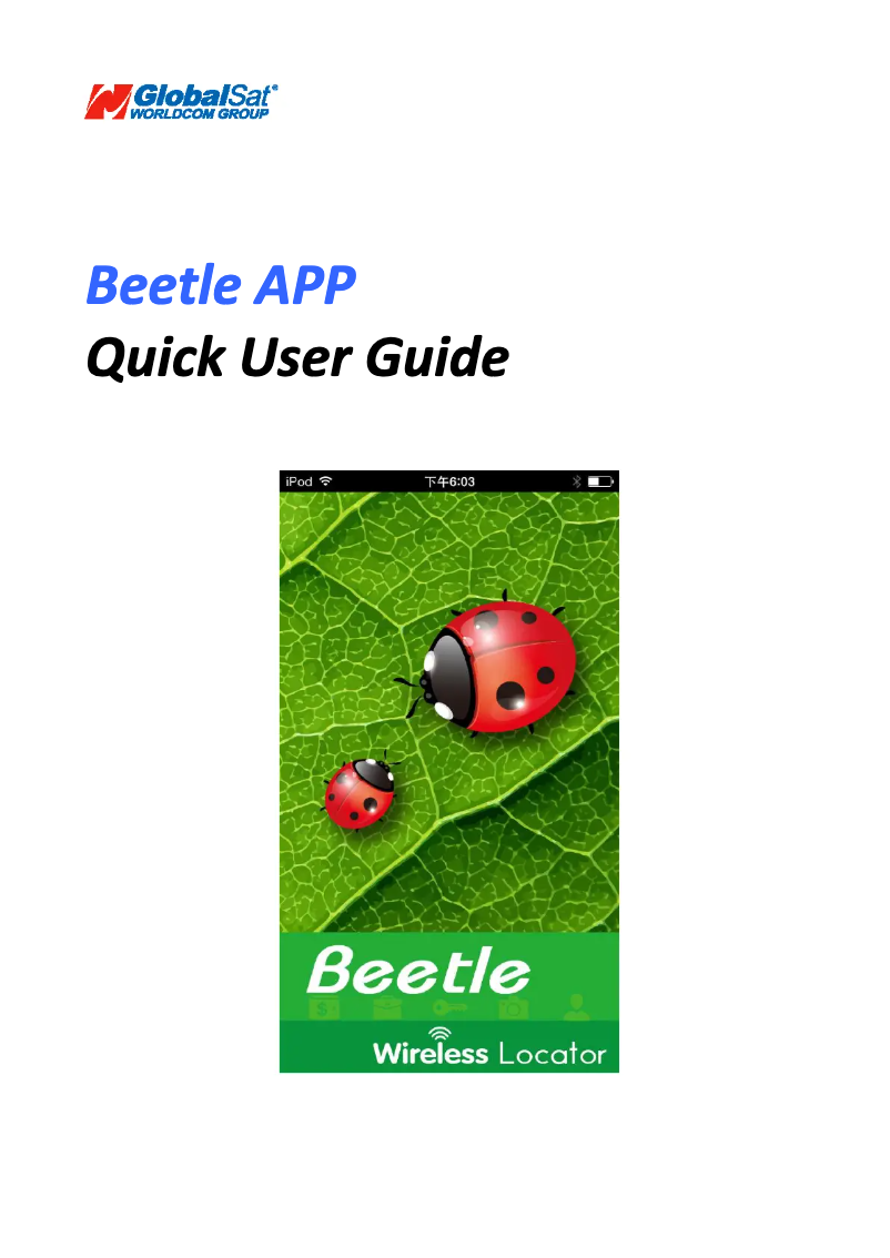 Página 1 del manual Manual de usuario GlobalSat BA-100