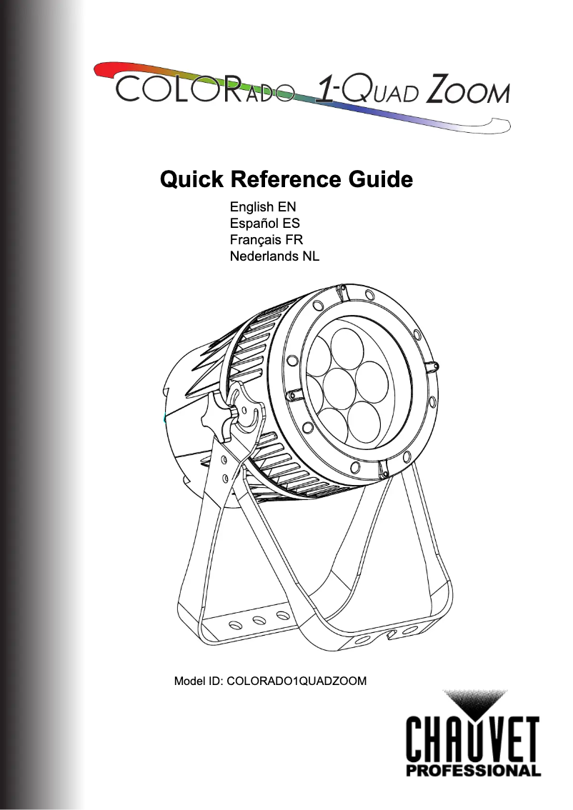 Page n°1 - Manuel utilisateur Chauvet COLORado 1-Quad Zoom