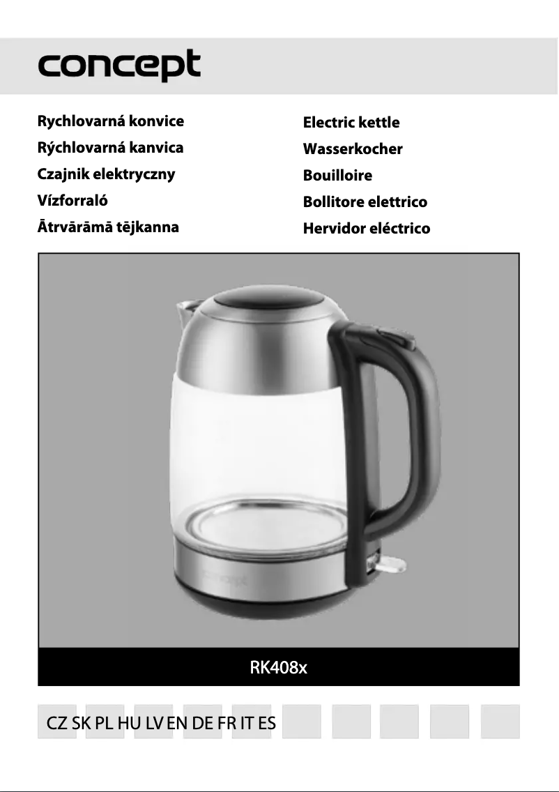 Page n°1 - Manuel utilisateur Concept RK4082