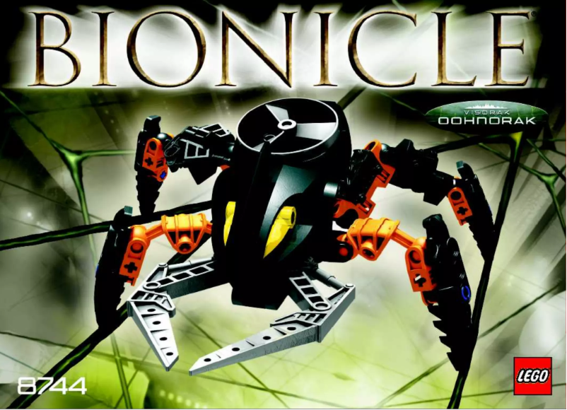 Page 1 of the manual User Manual Lego Bionicle 8744