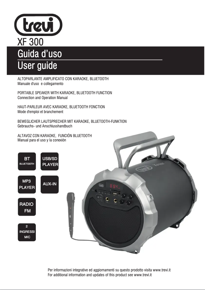 Image de la première page du manuel de l'appareil XF 300