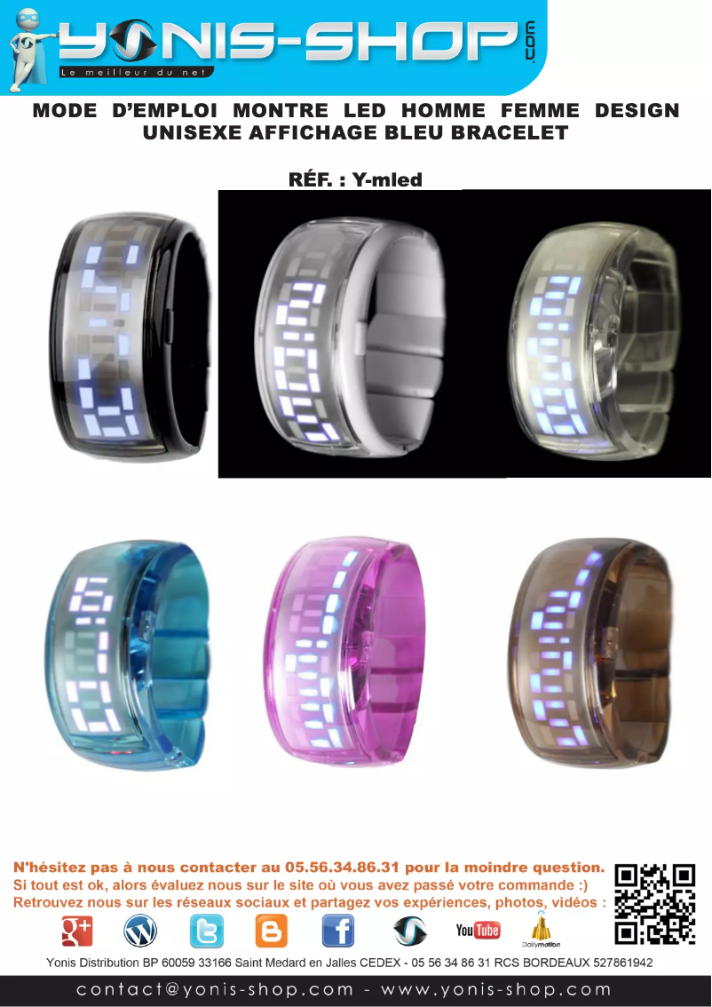 Image de la première page du manuel de l'appareil Y-MLED