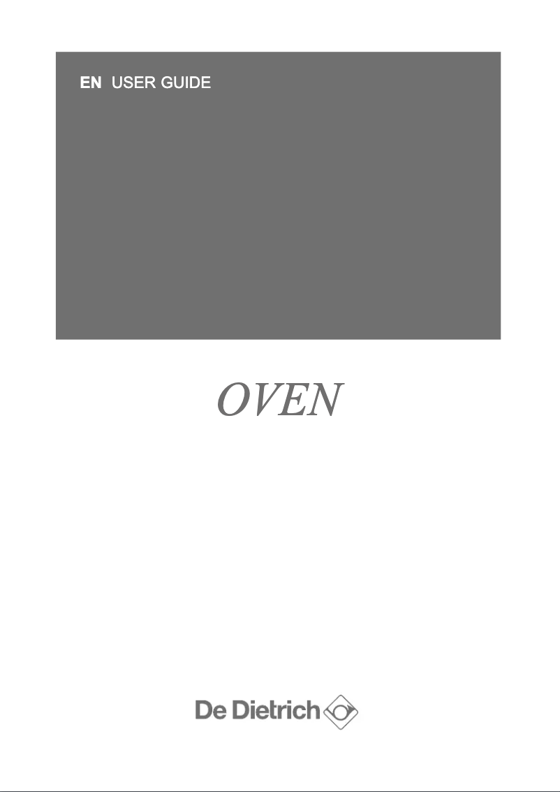 Page 1 de la notice Manuel utilisateur De Dietrich DOP8574G