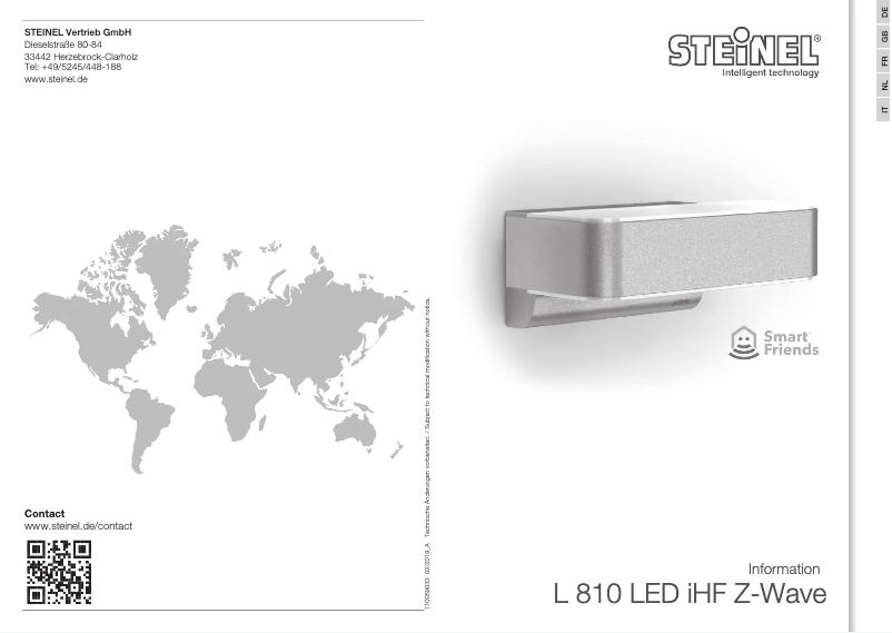 Page 1 de la notice Manuel utilisateur Steinel L 810 S Z