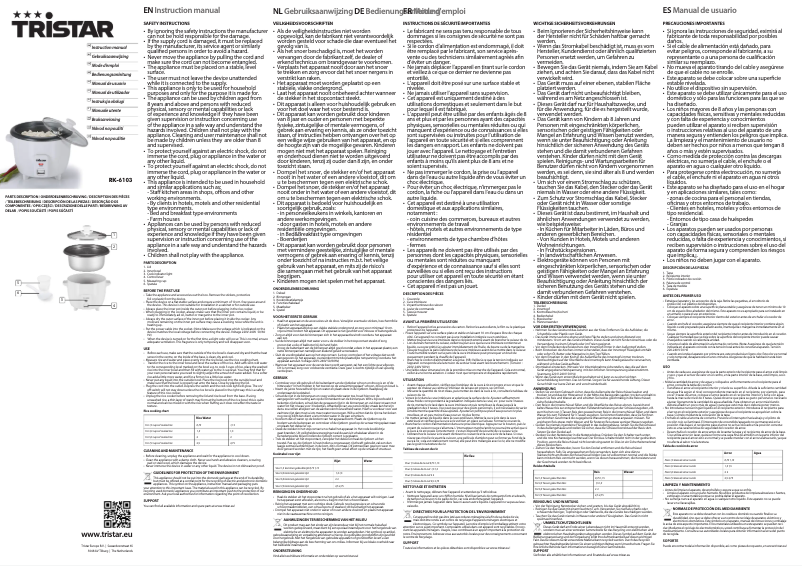 Image de la première page du manuel de l'appareil RK-6103