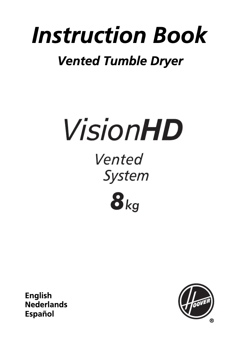 Page n°1 - Manuel utilisateur Hoover VHV 780 X