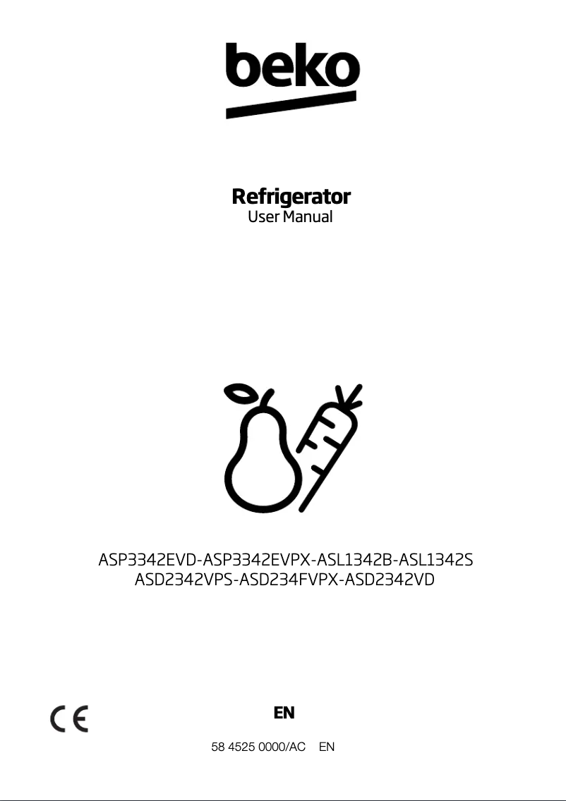 Image de la première page du manuel de l'appareil ASD234FVPX