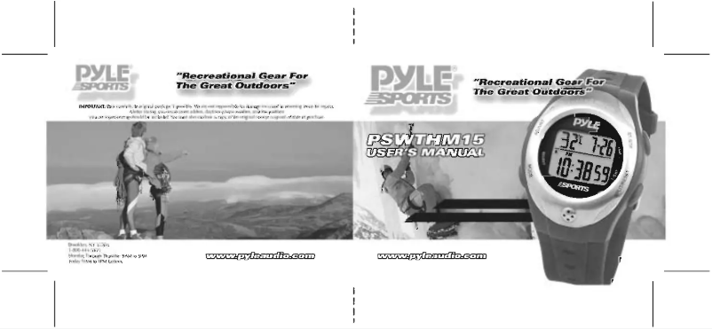 Page 1 de la notice Manuel utilisateur Pyle PSWTHM15