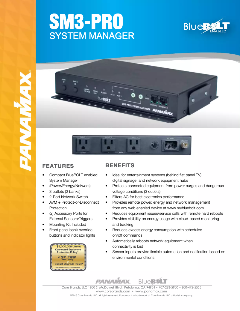 Image de la première page du manuel de l'appareil SM3-PRO