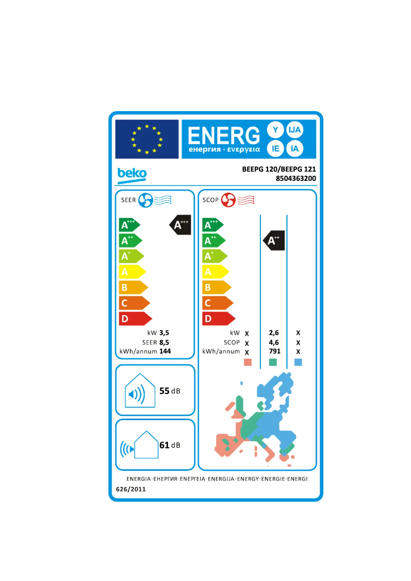 Image de la première page du manuel de l'appareil BEEPG 120/ BEEPG 121