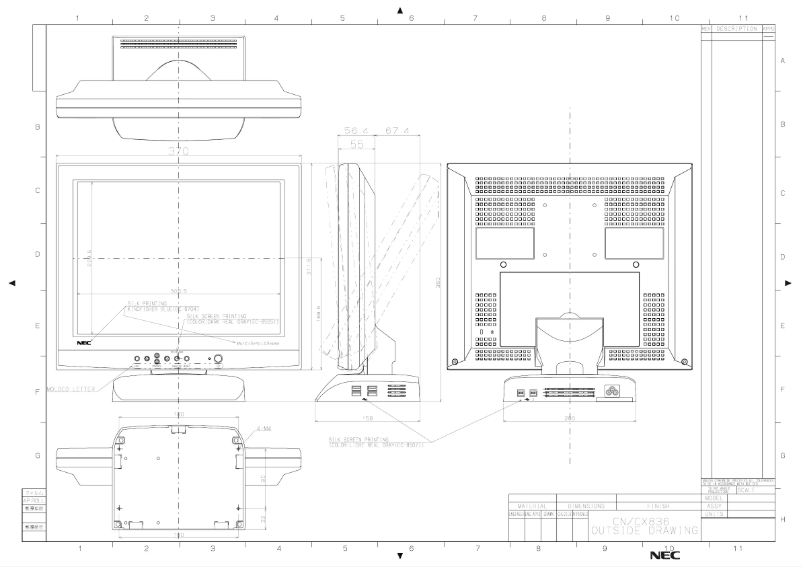 Imagen de la primera página del manual del dispositivo MultiSync LCD1525XBK