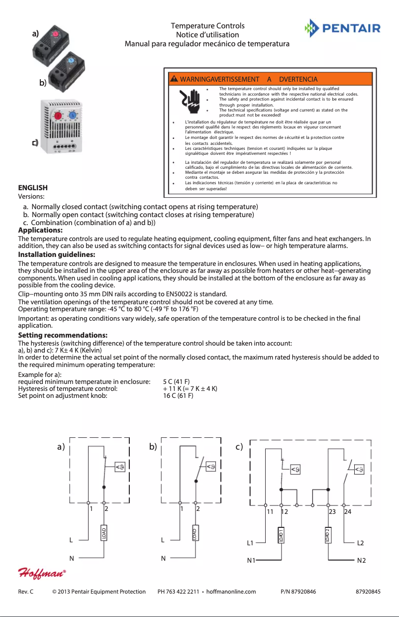 Página 1 del manual Manual de usuario Hoffman ATEMNO
