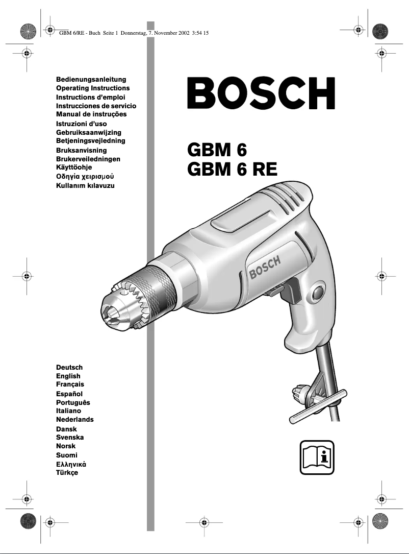 Página 1 del manual Manual de usuario Bosch GBM 6