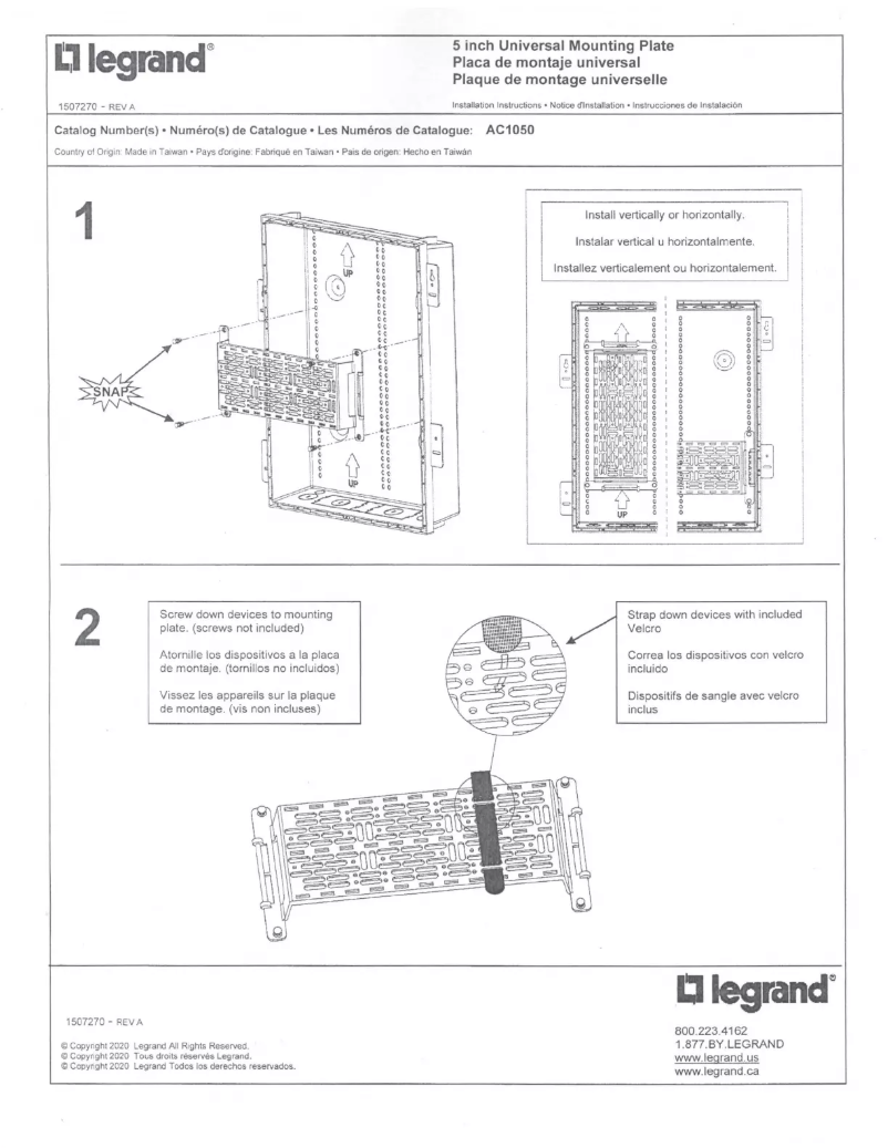 Page 1 de la notice Manuel utilisateur On-Q ENP1705-NA-V1