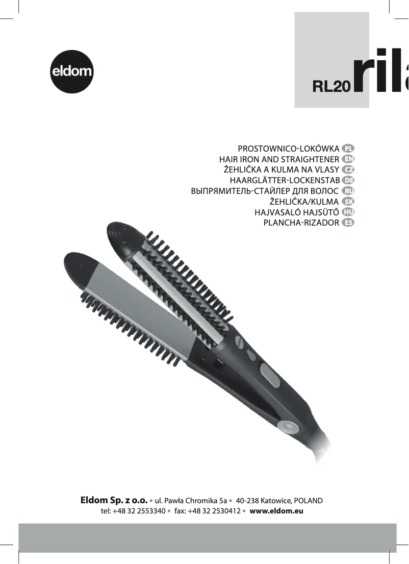 Image de la première page du manuel de l'appareil Rila RL20