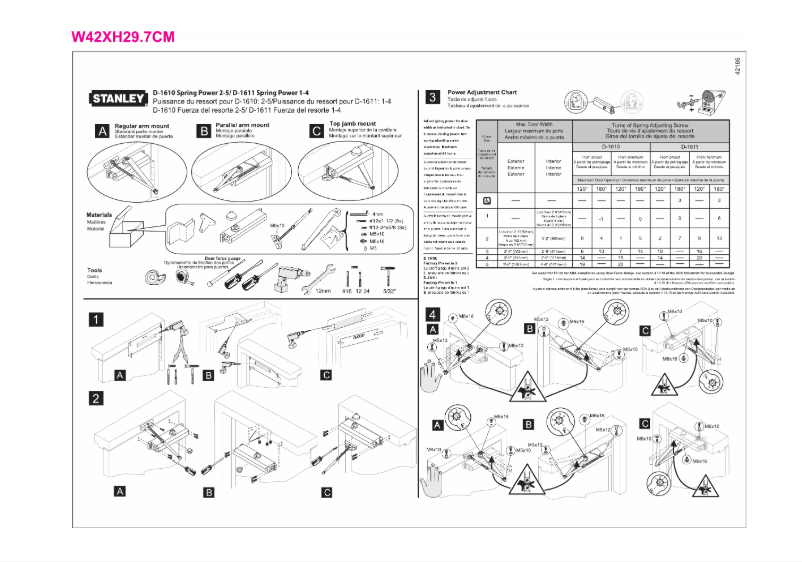 Page 1 de la notice Manuel utilisateur Stanley D1611