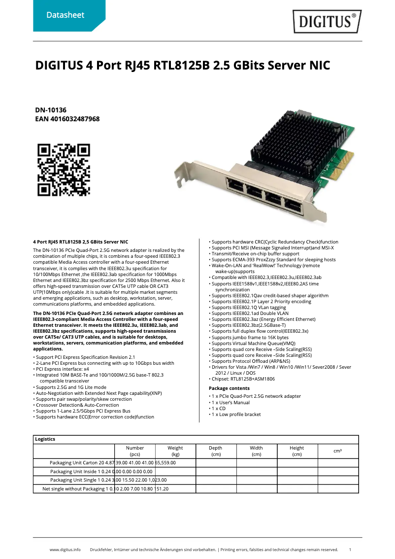 Image de la première page du manuel de l'appareil DN-10136